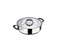 Сотейник з кришкою Bergner Midnight, 28 см, 3,8 л (BG-32128-MM)