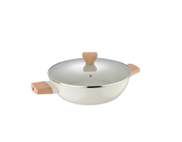 Сотейник з кришкою Bergner Naturally, 28 см (BG-34747-CR)