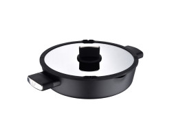 Сотейник с крышкой Bergner Ion plus, 28 см (BG-35913-BK)