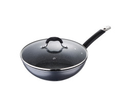 Вок з кришкою MasterPro Home edition, 28 см (BGMP-3289-BK)