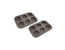 Набір форм для випічки мафінів Bergner Bakeware lovers, 2 предмета (BG-37197-CO)