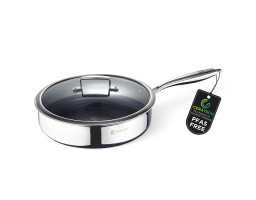 Сотейник з кришкою Bergner Steelblue, 28 см (BG-33224-BL)