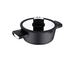 Кастрюля с крышкой Bergner Ion plus, 20 см, 2 л (BG-35910-BK)