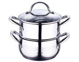 Каструля-пароварка Bergner Gourmet, 2,2 л, 3 предмета (BG-6521)