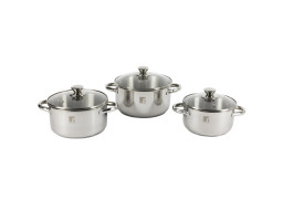 Набір каструль із кришками Bergner Alea, 1,5/2,2/2,9 л (BGEU-5505)