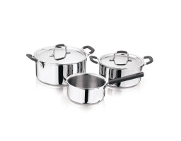 Набір посуду MasterPro Foodies collection, 2 каструлі та ківш (BGEU-5539)