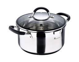 Каструля з кришкою MasterPro Foodies collection, 5 л (BGMP-1502-BK)