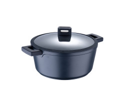 Каструля з кришкою MasterPro Indigo, 28 см, 3 л (BGMP-7980)