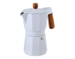 Кофеварка гейзерная Bergner Naturally, 6 чашек (BG-38191-WH-6)
