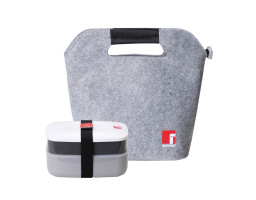 Сумка для обідів з 2 ланч-боксами Bergner Walking anywhere, 3 предмета (BG-5759-BK)