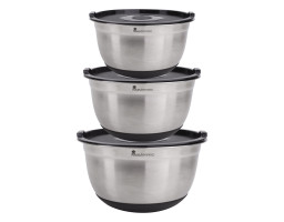 Набір мисок для змішування з кришками MasterPro Foodies collection, 18/22/26 см, 3шт (BGEU-5524)