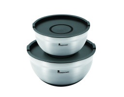 Набір мисок для змішування з кришками MasterPro Foodies collection, 2,7/4 л, 4 предмета (BGMP-1553-INC)