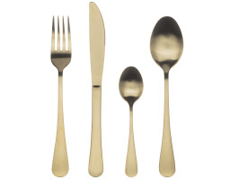 Набір столових приборів Bergner Munich champagne matt, 24 предмета (BG-5139-CH)