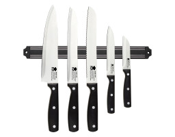 Набір ножів з магнітним тримачем MasterPro Gourmet pepe, 5 пред (BGMP-4330)